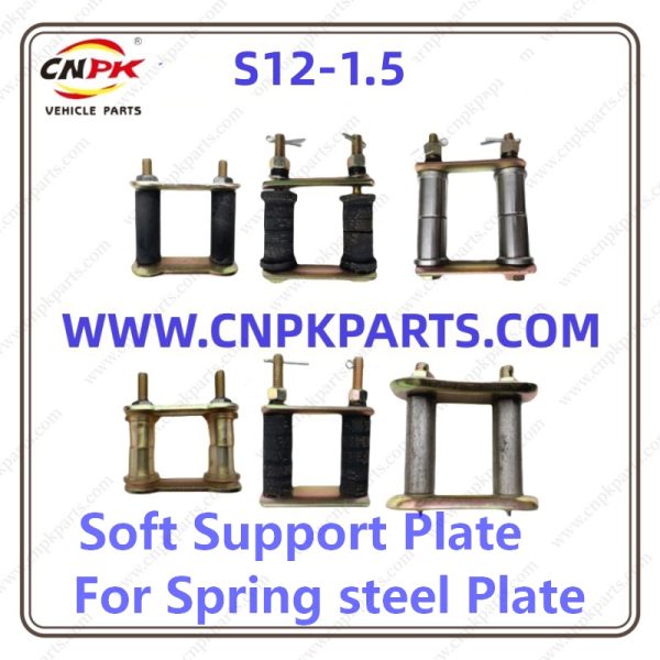 Soft support stand for spring steel plate