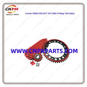 Loncin VOGE 650 (47T 16T 520H X-Ring 120 Links