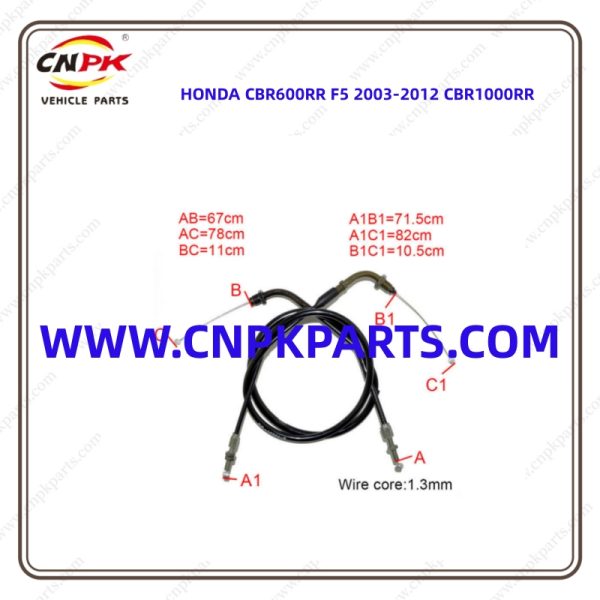• Cnpk High Durability And Reliability Honda Motorcycle Throttle Cable Honda Cbr600rr Are Designed To Withstand The Demanding Conditions Of Everyday Riding And Provide Consistent And Reliable Stopping Power.