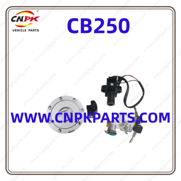 Cnpk High-Quality And Reliable Performance Honda Motorcycle Ignition Switch Lock And Fuel Gas Tank Cap Cover Lock Set For Cb250 Is High-Quality Materials From Reputable Suppliers To Ensure That Our Lock Kit Can Withstand The Demands Of Everyday Riding Conditions