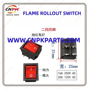 CNPK high quality and performance Diesel Generator Partsflame rollout switch are gaining popularity as a replacement part in the Generator 168 170F after sales market