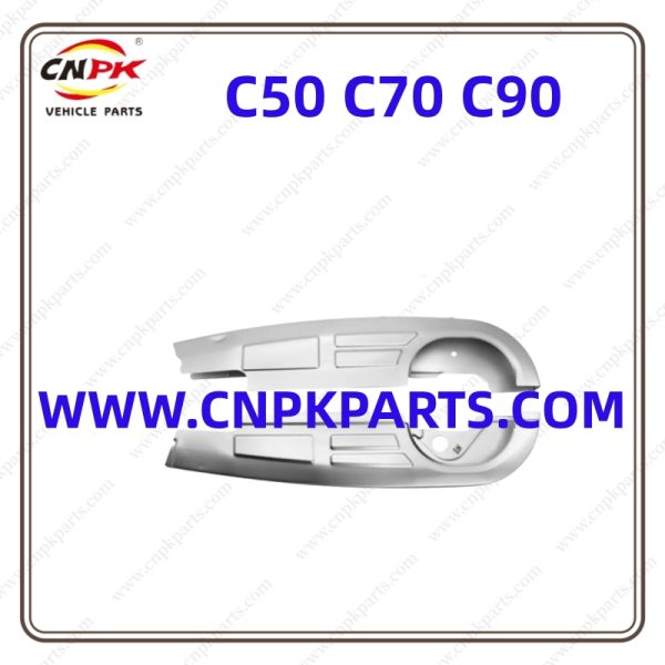 Cnpk High Quality Materials And Performance C50 C70 C90 Drive Chain Case chain cover chain guard A-Grade Motorcycle Parts Sliver 0.5mm