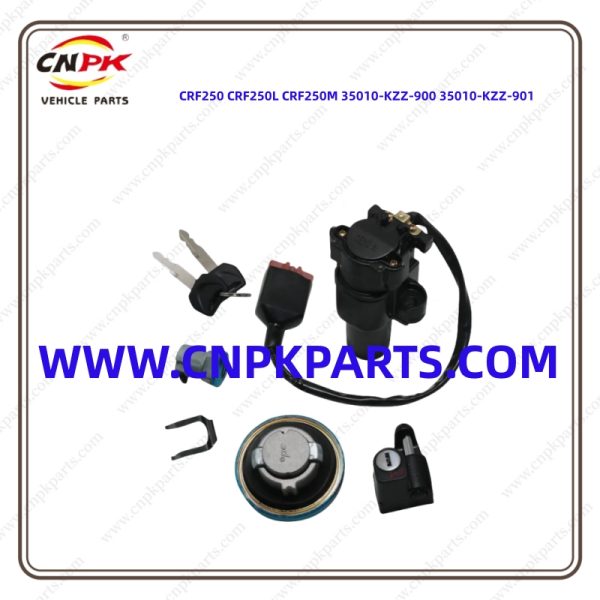 Cnpk High-Quality And Reliable Performance Honda Motorcycle Lock Kit Honda Honda CRF250 CRF250L CRF250M 35010-KZZ-900 35010-KZZ-901 Is High-Quality Materials From Reputable Suppliers To Ensure That Our Lock Kit Can Withstand The Demands Of Everyday Riding Conditions