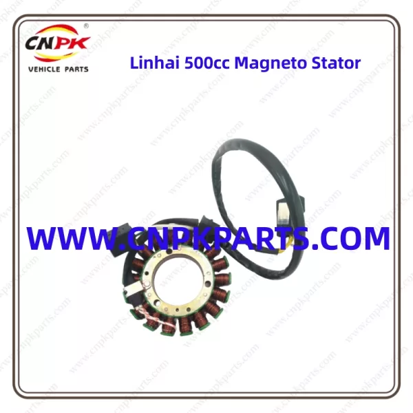 Capsheaf Durable And High Performance Atv Accessories Magneto Coil Lin Hai 500cc Magneto Stator Generating The Necessary Electrical Charge To Power The Engine And Other Electrical Components.